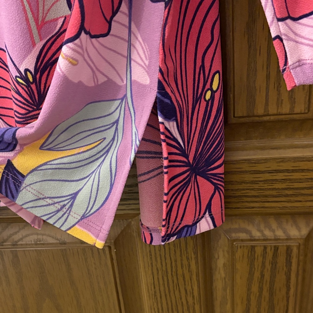 IMAN Multicolor Floral Open Cardigan - Picture 6 of 7